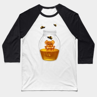 Honey Bee Mermaid Baseball T-Shirt